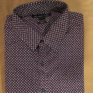 MICHAEL KORS Men’s  SLIM- Fit STRETCH Long Sleeve Shirt M